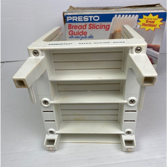 Presto Bread Slicing Guide 08615 Machine Vintage Slotted Loaf Tilt Kitchen Tool - Picture 8 of 12